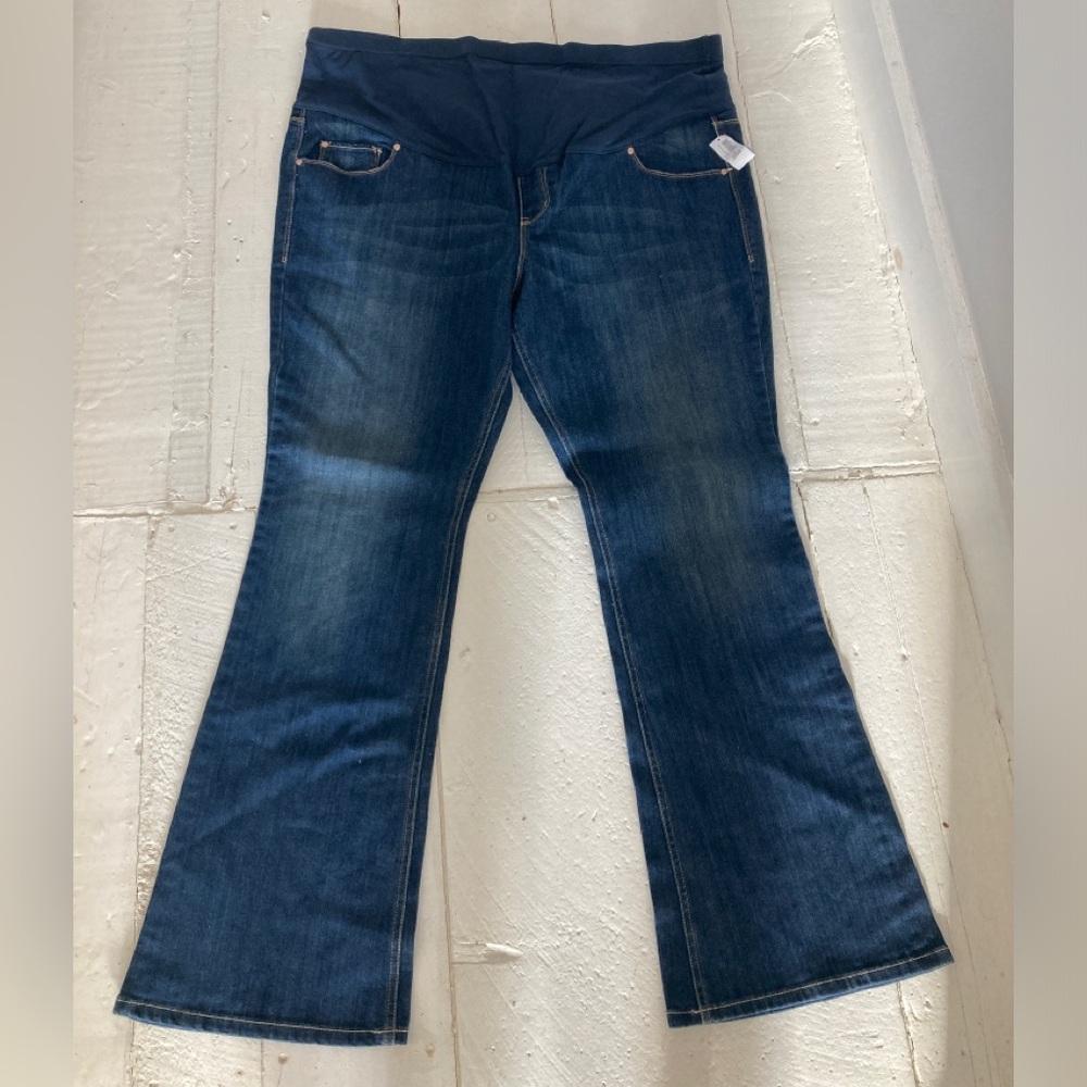Old navy new full panel maternity jeans size 18 plus 16 2009 vintage